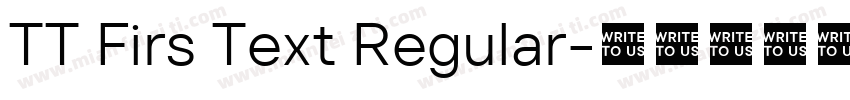 TT Firs Text Regular字体转换